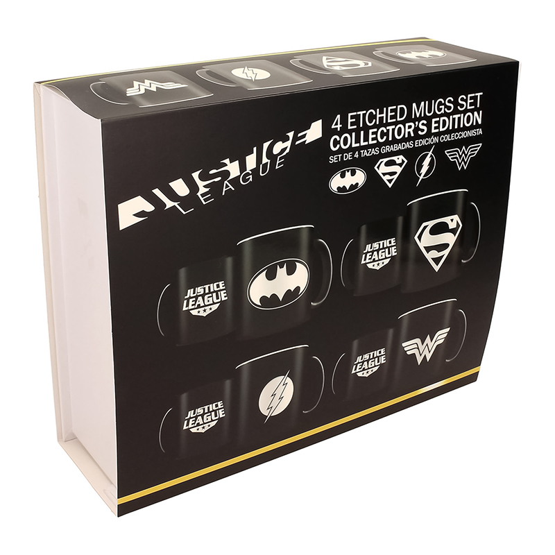 Set 4 tazas Cerámica – Universo&nbsp;DC