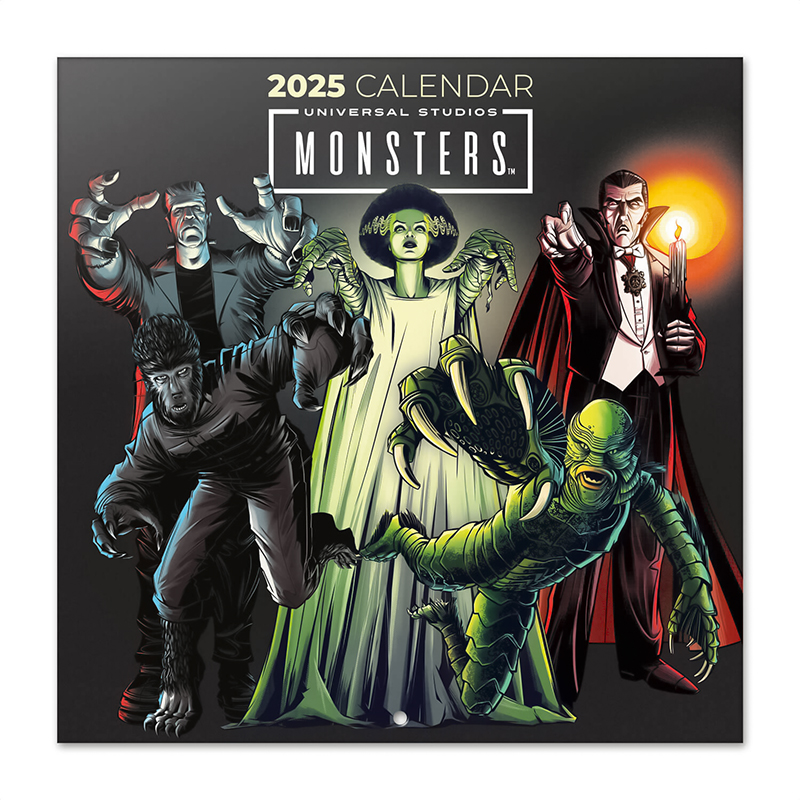Calendario Pared 16 Meses – ‘Universal Monsters’