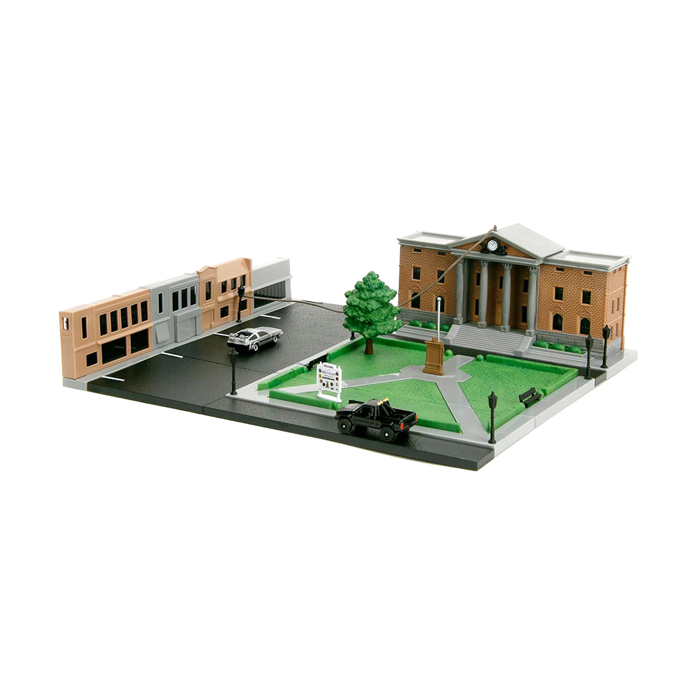Nanoscene Diorama Hill Valley Courthouse – ‘Back to the Future’&nbsp;Die-Cast